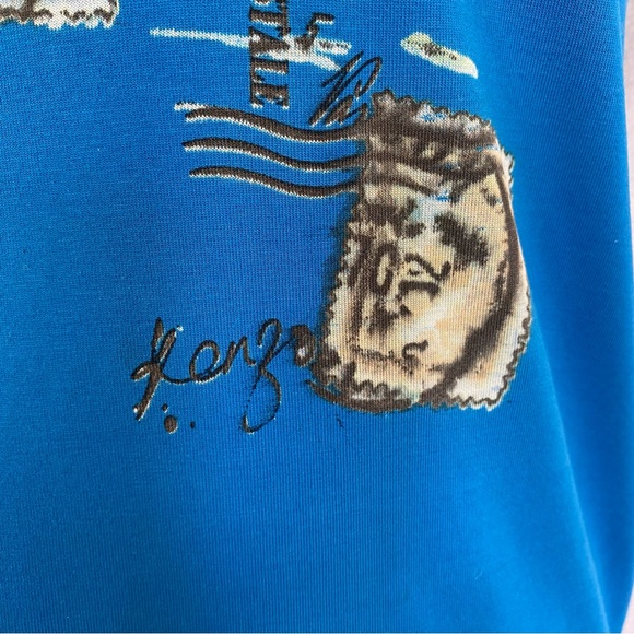 Kenzo women’s blue printed short sleeve tshirt - Picture 2 of 7